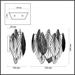 Бра Odeon Light LACE 5052/3W  - 2 купить